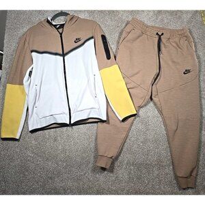 Nike Sportswear Tech Fleece Windrunner Hoodie & Pants Track Jogger Set Women's L